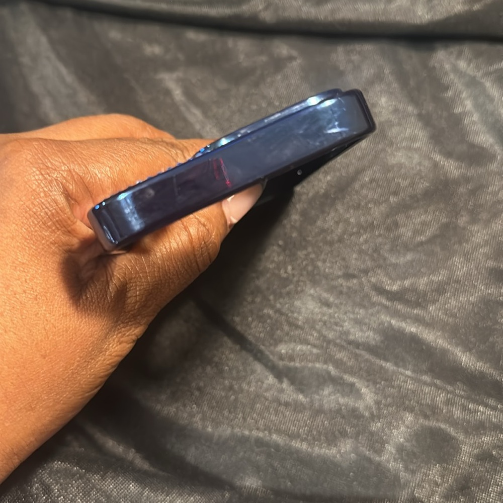 LuxyLemon Blue Crystal Glam MagSafe Phone Case, iPhone 14 Pro - Picture 12 of 12